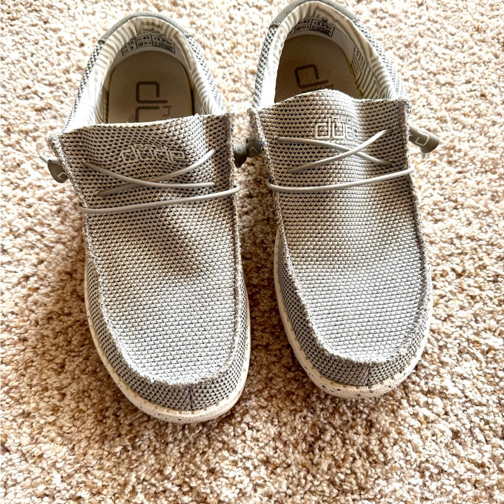 Hey Dude Light Gray Woven Shoes